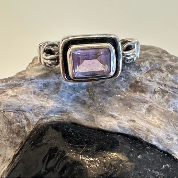 Silpada | Amethyst & Sterling Silver Ring | Size 5.5 - Picture 6 of 14